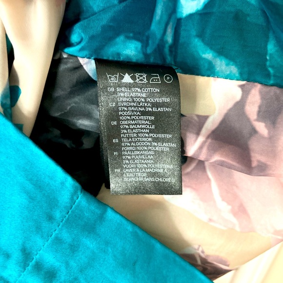 H&M Turquoise Sheath Dress with Sweetheart Neckline - Picture 9 of 9